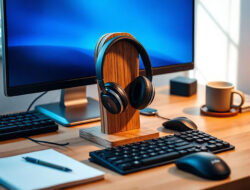 Rekomendasi Headphone Stand Kayu Minimalis untuk Dekorasi Setup PC